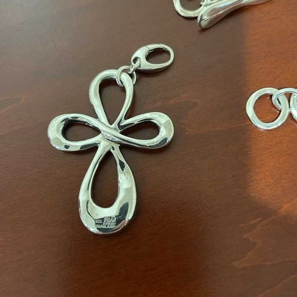 Gorgeous RLM Studio Sterling Silver Toggle Chain with Detachable Cross Pendant - Picture 6 of 11